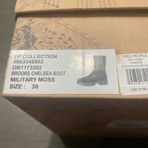 Army green boots size 8.
